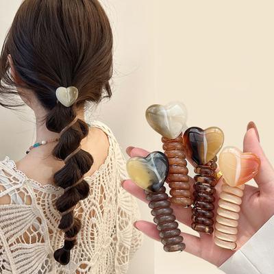 4 stuks Touw Bubbel Niet-Beschadigend Elastisch Haar Haar Gevlochten Haarband Haaraccessoires