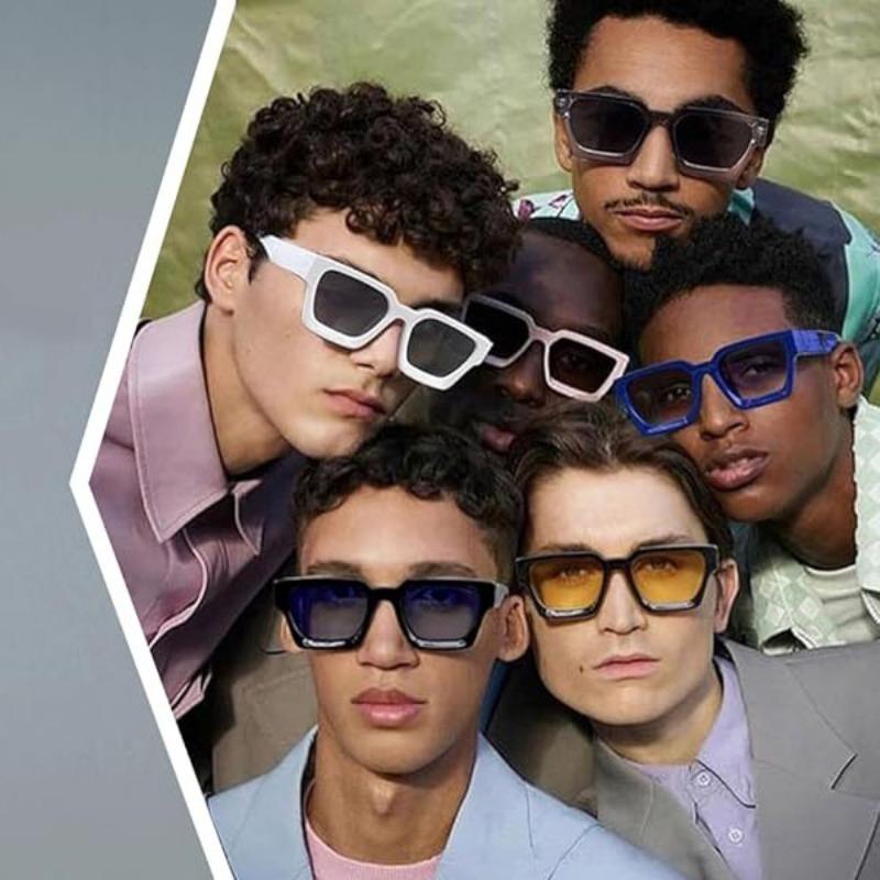 Square Vintage Fashion Sunglasses Men Women Fashion Punk Anti Glare Glasses Driving Glasses Male Shades