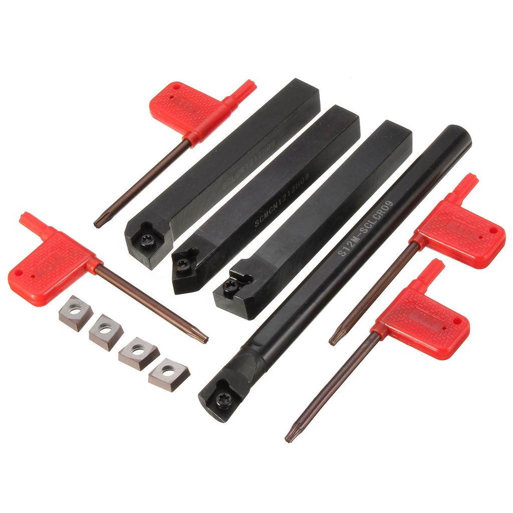 SCLCR1212H09 12mm Lathe Holder Turning Tool Boring Bar /& CCMT09T3 Inserts CNC !