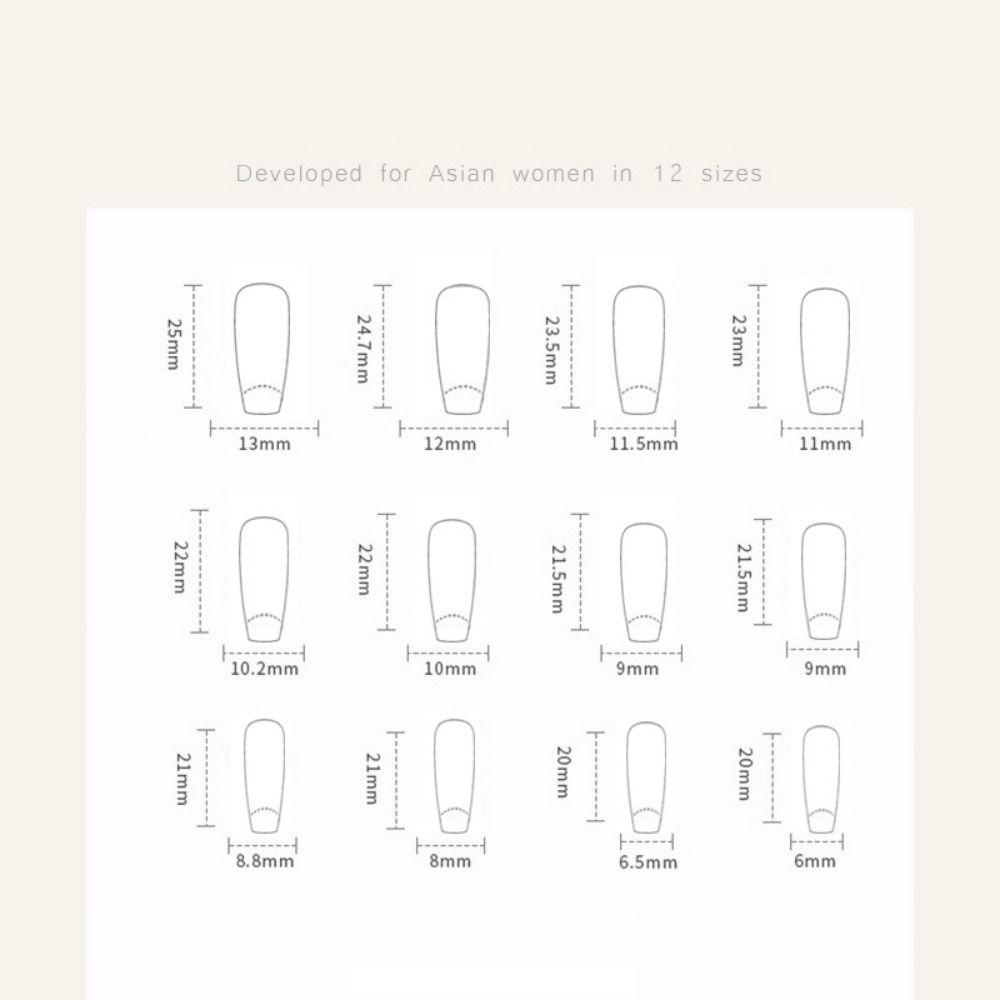 24pcs Detachable Long Ballerina False Nails Shining Rhinestones White Edge Fake Nails Full Cover French Press On Nails Women