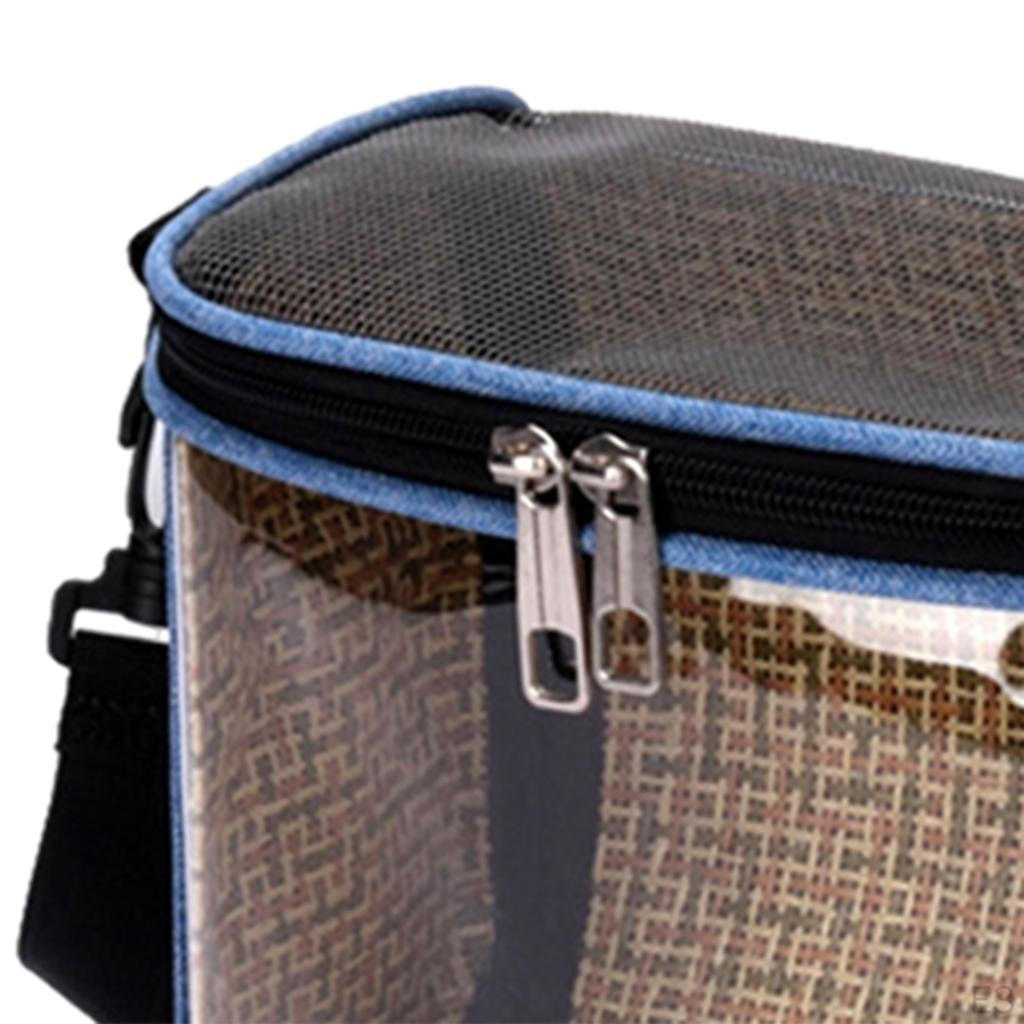 Bag Portable Bird Parrot Carrier Transparent Travel Cage, Shoulder