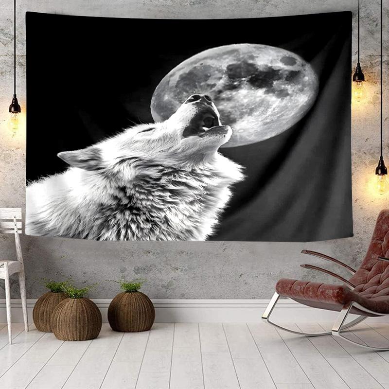 Wolf Pack Wilderness Tapestry Room Decoration Wall Hanging for Living Room Bedroom, Dormitory, Birthday and Christmas Gifts