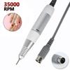 NEW Professional Electric Nail Drill Handle 35000RPM Nail Art Drill Handpiece File Polish Grind Machine Manicure Drill Accessory