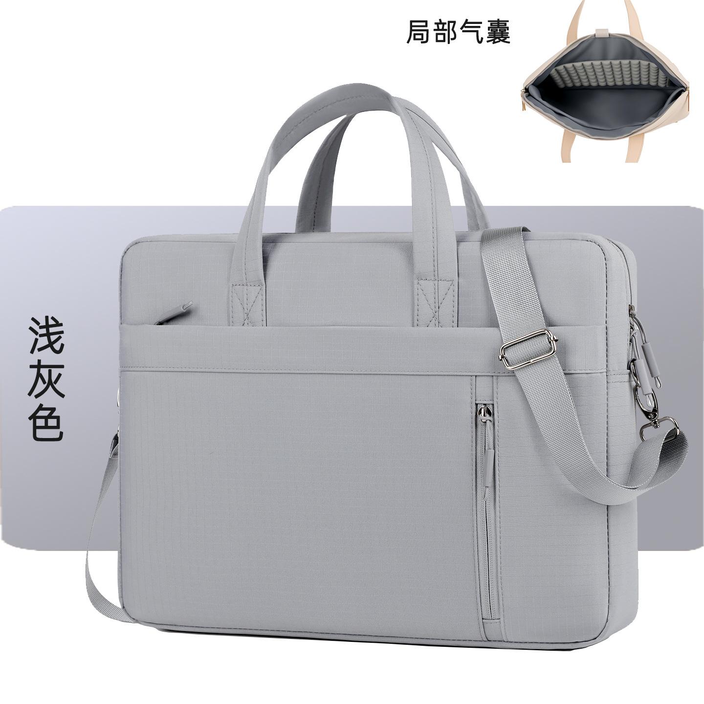 

TS JYL laptop bag,Large Capacity Laptop Handbag Air Cushion Shockproof Protective Bag 13-14 inches серый
