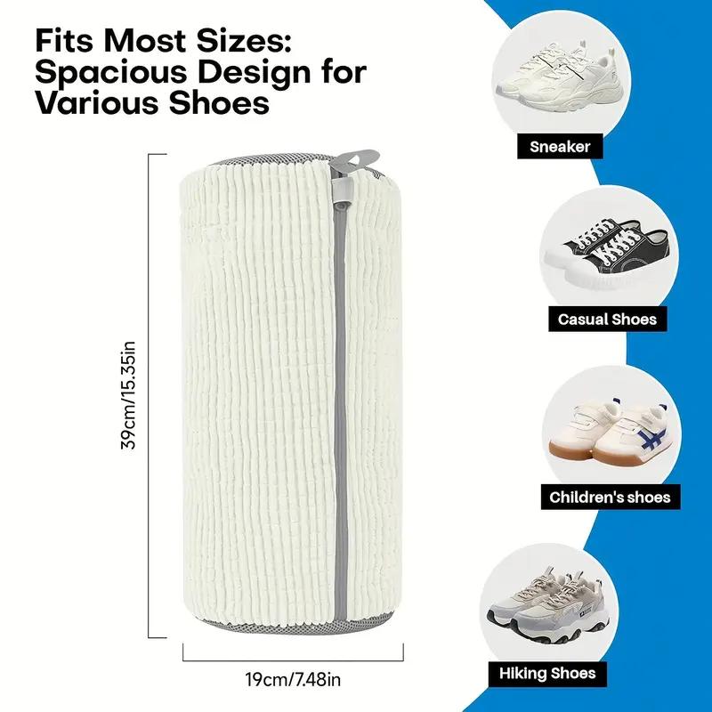 1PC Shoe Washing Bag Sneakers Laundry Shoes Net Protector Fluffy Microfiber Machine Laundry Bag Drying Bags