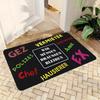 1pc Funny Doormat Funny Prohibition Signs Non-Slip Mat, Indoor/Outdoor Mat for Front Door, Kitchen, Bathroom Humorous Decor