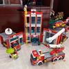 958Pcs City Fire Station Helicopter Truck Garage Firehouse Building Blocks Set Bricks Compatible 60110 Model Festival Party Gift