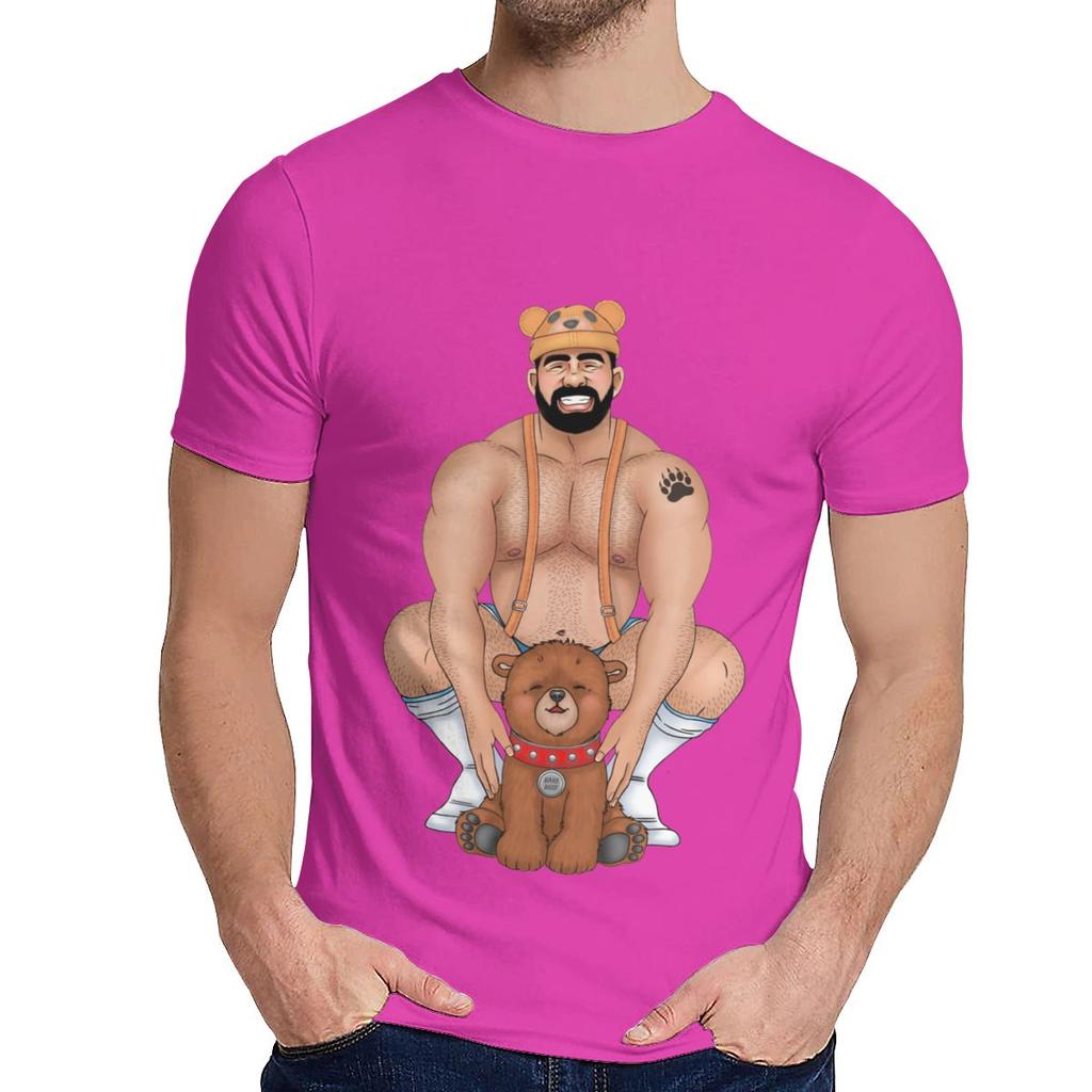 Man S T Shirt Daddy Bear T Shirt Barebeef Gaybear Gayart Gay Pride Lgbt 100 Cotton