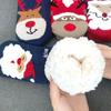 Christmas Fuzzy Socks Womens Winter Thermal Warm Floor Sock Soft Female Home Indoor Gifts Non Slip Grip Slipper Sock Fluffy