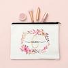 Initial Makeup Bag Personalized Bride Makeup Box Decorative Gift Female Organizer Travel Toilet Wash Wallet