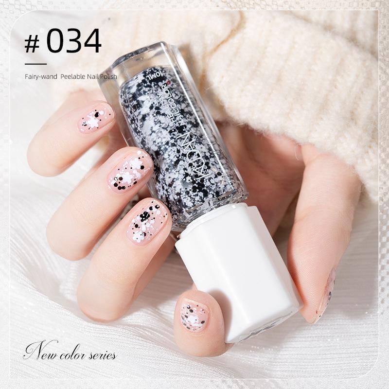 2023 No-Bake Quick-Dry Black Peelable Nail Polish - Autumn/Winter Salon Colors