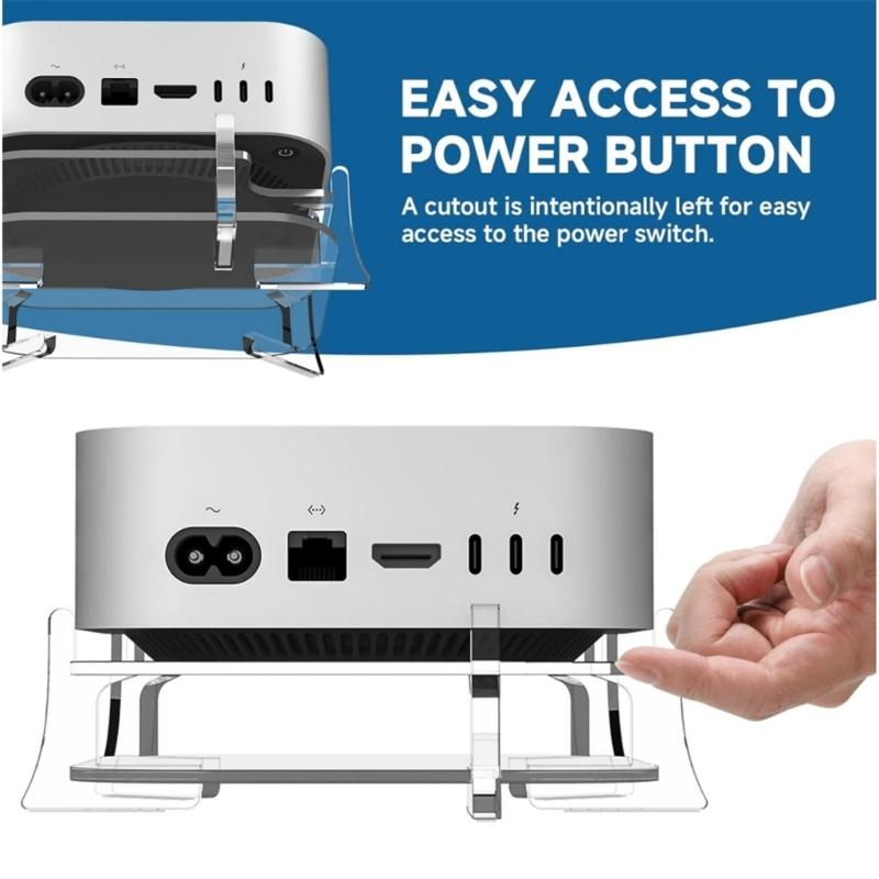 Fashionable Laptop Mini Sturdy Acrylic Mount for Improved Coolings and Space Saving Designs Optimization Storage