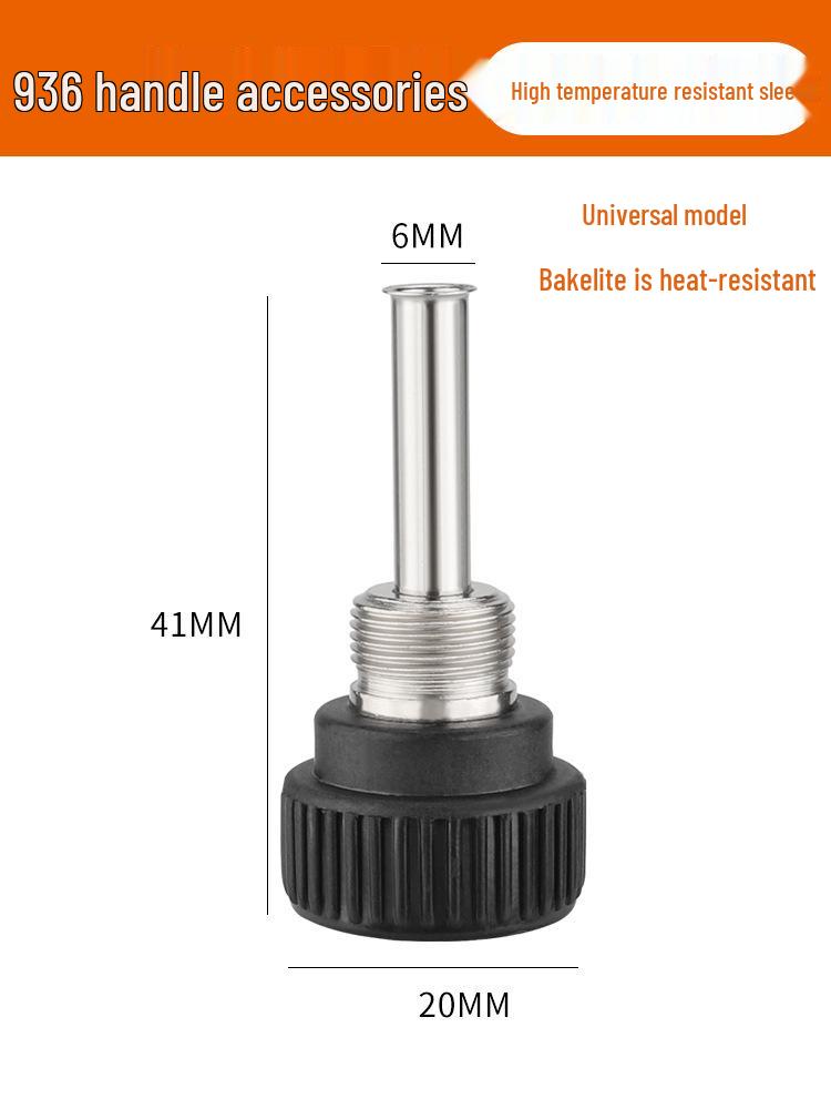 Accesorii Mâner Stație de Lipit 936: Set de 3 piese cu vârf de fier 907 cu manșon din oțel inoxidabil 203/205H