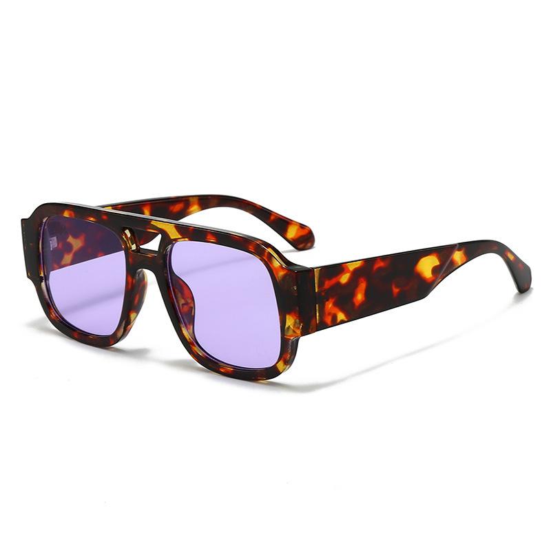 JYL TS Double Bridge Sunglasses Unisex UV Protection Versatile QZ1063-3935