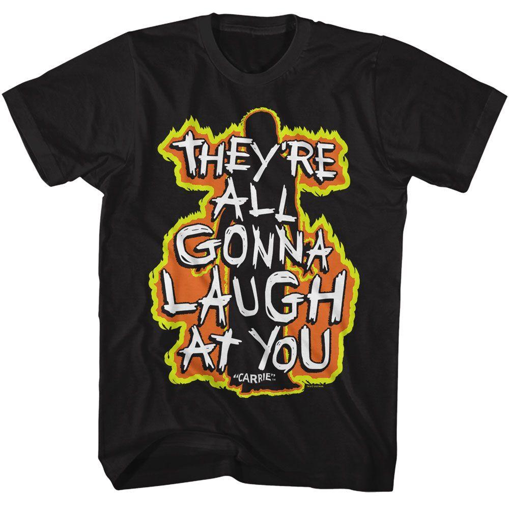 Carrie Fiery Laugh At You Movie Shirt L