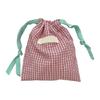 Drawstring Cosmetic Bag Portable Makeup Bag Plaids Lipstick Storage Pouch Toiletry Bag Travel Wash Bag Jewelry Organizers