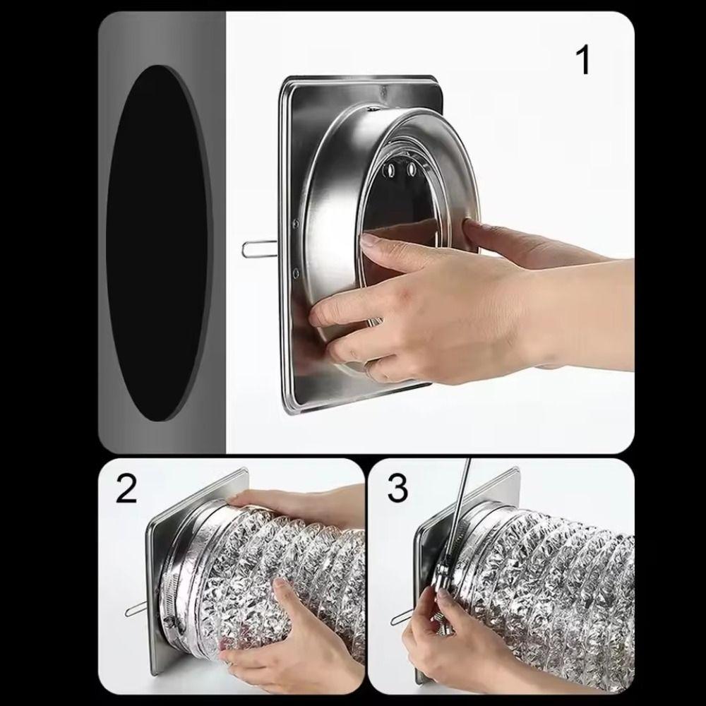 Fireproof Range Hood Pipe Check Valve  Kitchen Fresh Air Ventilation System