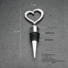 Heart-Shaped Red Wine Stopper - Alloy Seal for Bottles, Ideal for Weddings, Bars, and Hotels.