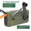 DAB/FM Bluetooth Radio Outdoor Emergency Radio 4500Mah Battery Radio Portable Solar Hand Crank Radio-BCBW