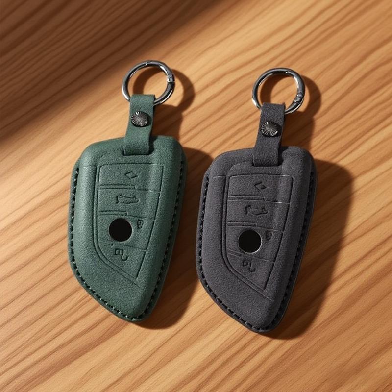Suede Leather For Bmw F20 G20 G30 X1 X3 X4 X5 G05 X6 X7 G11 F15 F16 G01 G02 F48 Car Key Case Cover Fob Holder Shell Accessories