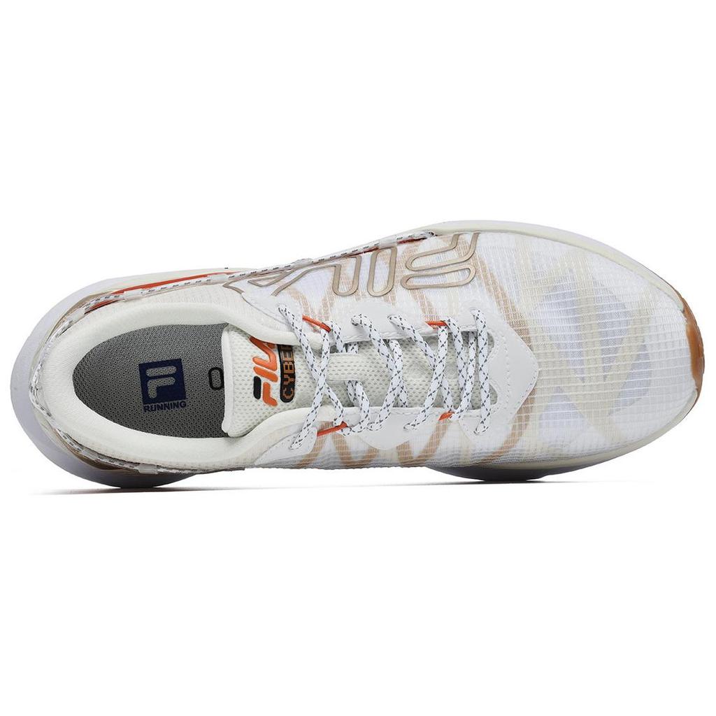 Fila Cyber Mesh Fabric TPU Comfortable Versatile Low-Top Casual Shoes Women Sneaker White A12W222133FPT