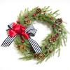 Handmade Christmas Wreath: Poria Vine Circle for Window Display or Door Hanging in Hotels and Malls
