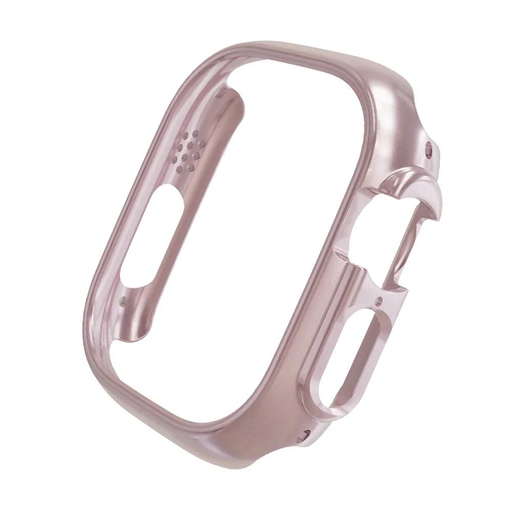 Matte Protective Cover for Apple Watch Ultra 2 PC Transparent Bumper Hard PC Frame Protector Case for Iwatch Ultra 49mm