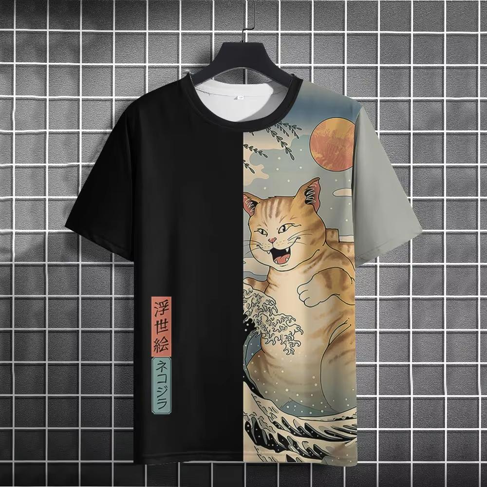 3D printed T-shirt casual fashion fun shirt top