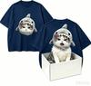 Cute cat Gift T-shirt Men Women Harajuku Oversized Unisex Short Sleeve Streetwear high quality Couples hot product Comfortable
