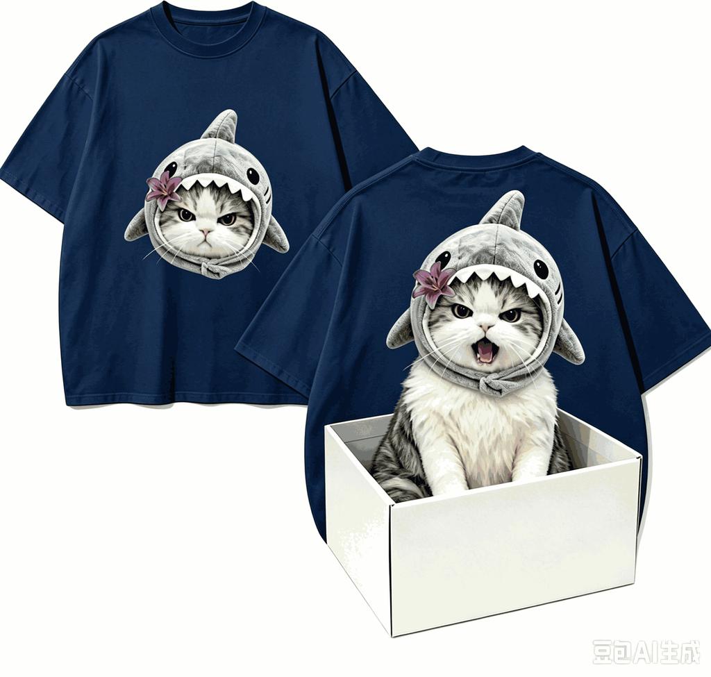 Cute cat Gift T-shirt Men Women Harajuku Oversized Unisex Short Sleeve Streetwear high quality Couples hot product Comfortable