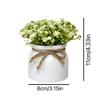 Potted With Pot Artificial Bonsai Plastic Fake Flower Bonsai Desktop Bonsai  Wedding Decoration