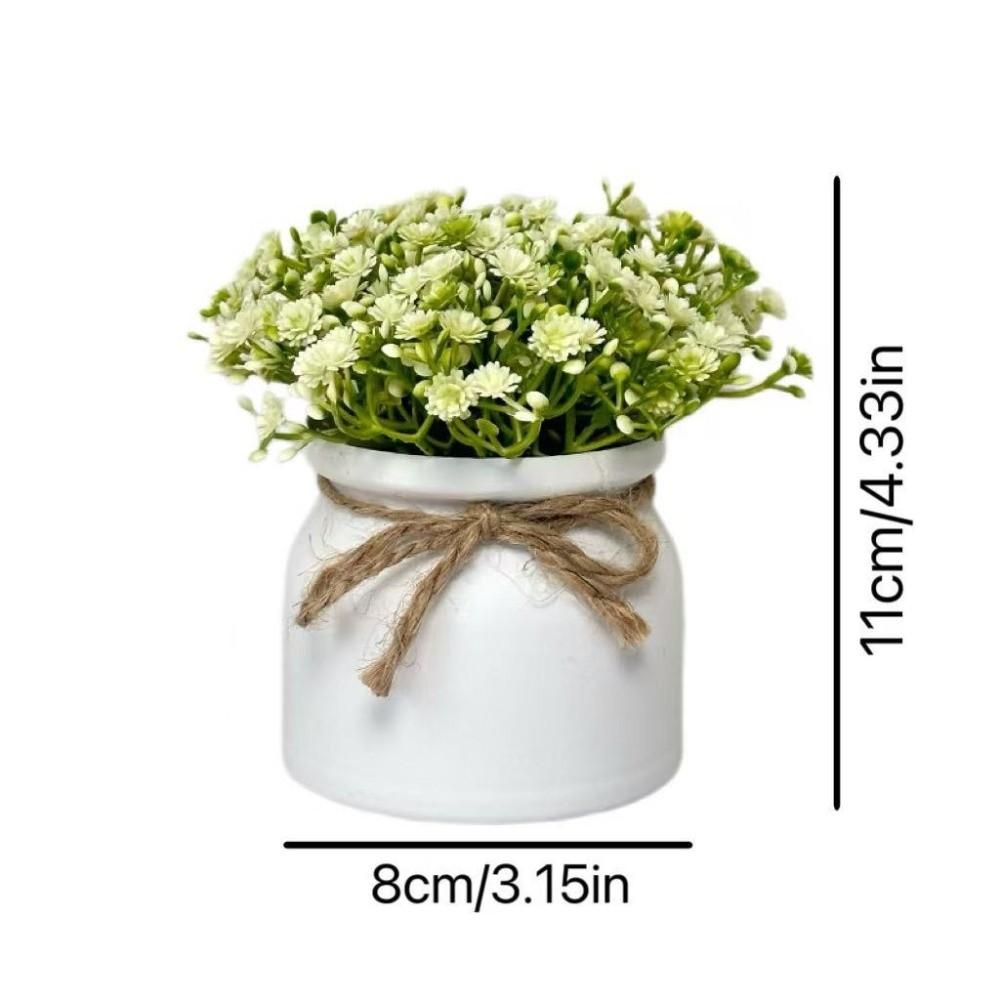 Potted With Pot Artificial Bonsai Plastic Fake Flower Bonsai Desktop Bonsai Wedding Decoration