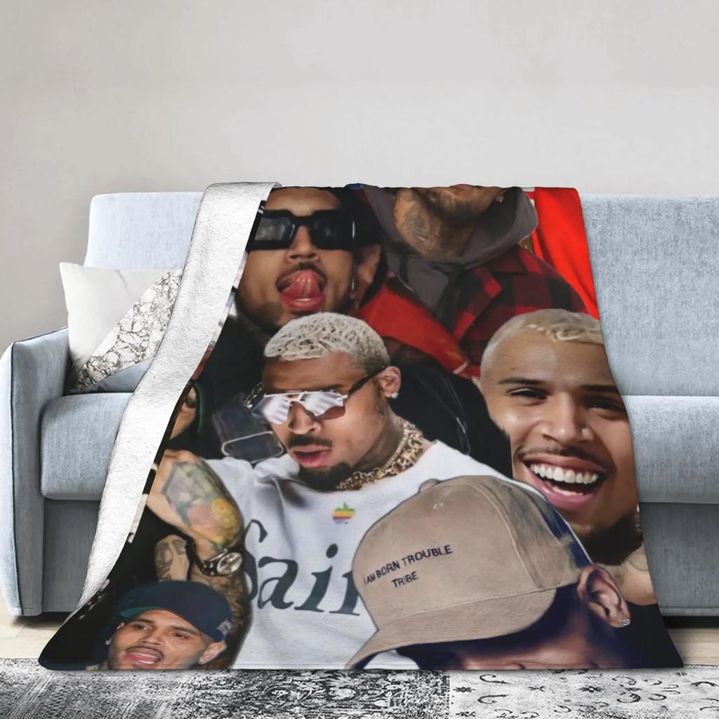 Super Warm Flannel Throw Blanket for Couch Chair Bed  Ideal for Students Picnics Christmas Gift  Soft Sofa Cover with Fun Design