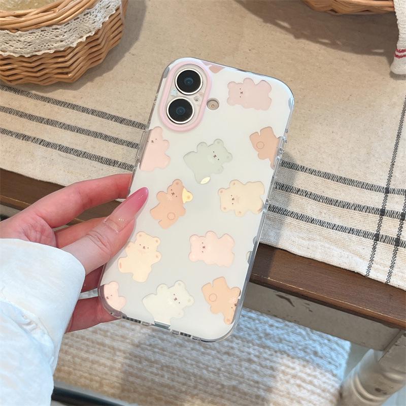 Creative Custom Candy Bear Case for iPhone 17/16 Pro Max/15 Pro