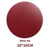 Faux Leather Drink Coaster 3.94in Round Heatproof Cup Mat Tableware Pad Trivet Mat Round Drink Mat Trivet Mats Accessories 6pcs