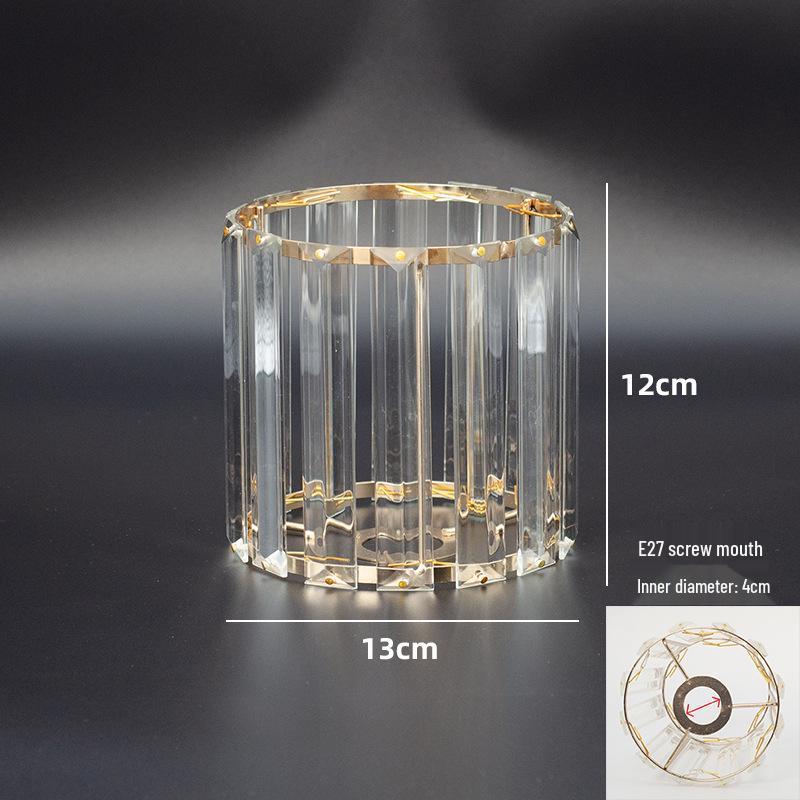 Abat-jour de remplacement pour lustre en cristal Evergrande - Ampoule LED Luminaire de table translucide de luxe Accessoire pour salon décoré