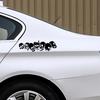 G096 22.8X6.7CM New SKULL Vinyl Car Stickers Motorcycle Decals Car Styling Accessories Fashion Black/white/laser