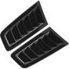 Estink RS MK2 Bonnet Air Vents ABS Plastic Easy Installation Wear Scratch Universal Hood Vents with Stylish Appearance (Gloss Black)