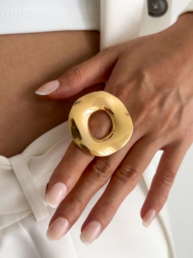 Ingemark 27 Styles Unique Exaggerated Big Flower Starfish Moon Rings Women Punk Geometric Adjustable Finger Ring Grunge Jewelry