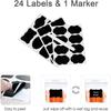 Airtight Food Storage Containers, 7 Pieces BPA Free Plastic Cereal Containers with Easy Lock Lids, Include 24 Labels