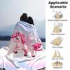 1pc Unicorn Fantasy blanket Lightweight Flannel Throw for Sofa Bed Travel Camping Livingroom Office Couch Chair