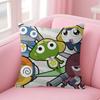 Funny Cartoon K-Keroro Gunsou Frog Cushion Cover Pillow Cover Decor Pillowcase Printed Cushion Case For Couch