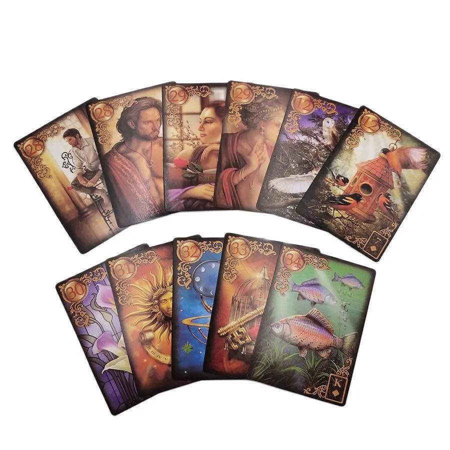 Reverie Lenormand Tarot Deck 47 Cards Kit Fate Divination Tarot Card Games Full English Version Board Games Featuring Online Guidebook
