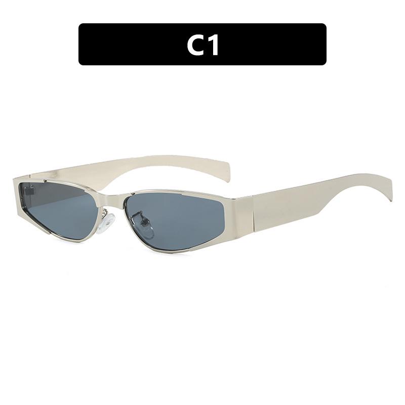 High-End 2025 Metal Cat-Eye Sunglasses for Women - European & American Influencer Style