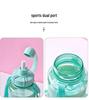 Portable 2000ml Sports Water Bottle with Double Lid and Straw for Men and Women, Ideal for Fitness Activities