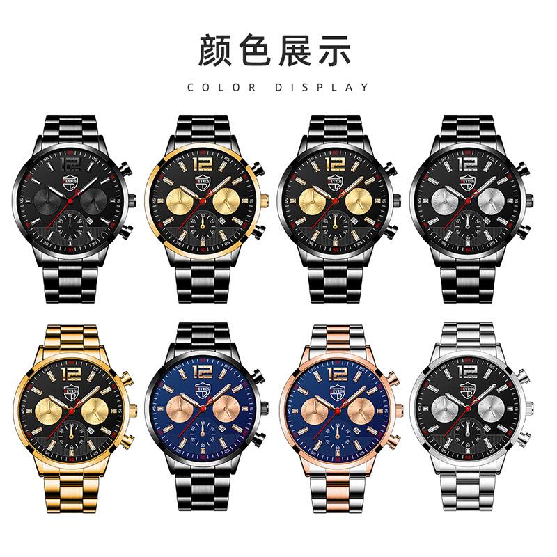 Stainless Steel Strap Luminous Calendar Men'S Watch Automatic Quartz Watch