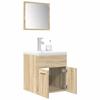 VidaXL 3-piece Bathroom Furniture Set Sonoma Oak, Bathroom Cabinet, Bathroom Cupboard, Furniture 3325017