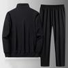 Conjunto de dos piezas para hombre de primavera otoño Sudadera Pantalón de chándal Pantalón para hombre Conjunto de dos piezas Chándal negro Ropa deportiva para correr Streetwear Hip Hop