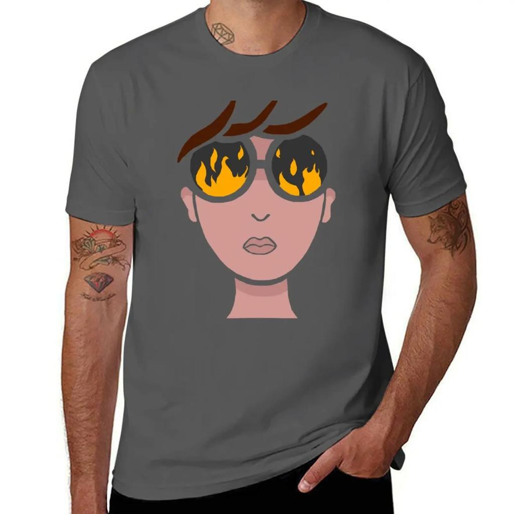 Burn T-Shirt Short sleeve tee plus size clothes mens shirts graphic tee