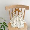 Baby Girl 0-3 Years Summer Floral Tank Top and Bloomers Two-Piece Set